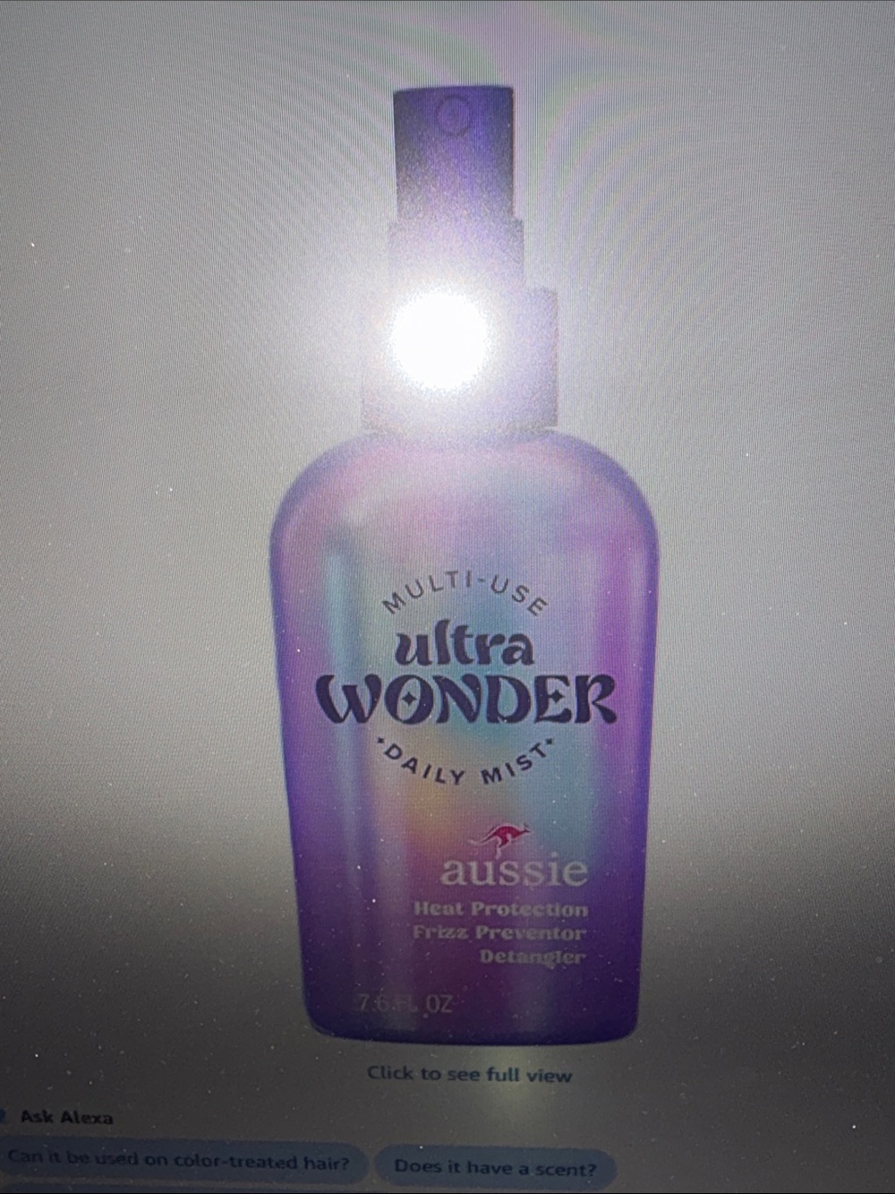 Ultra Wonder Daily Mist Heat Protection Spray - Purple